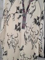 Geisha tuniek met Western Print - Maat L, Geisha, Beige, Maat 42/44 (L), Nieuw