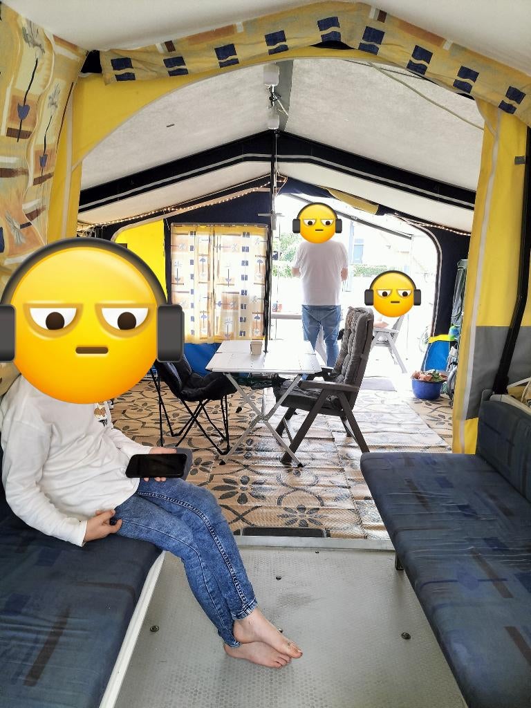 Alpenkreuzer xl vouwwagen €1250,-, Caravans en Kamperen, Ophalen, Alpenkreuzer, Blauw, Aanwezig