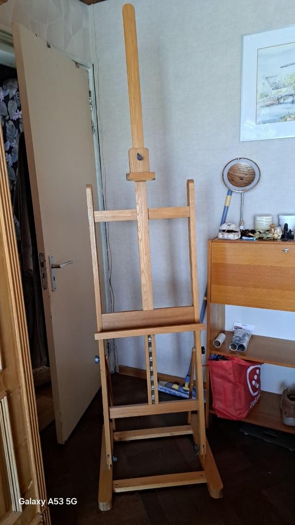 Houten schildersezel, Ophalen