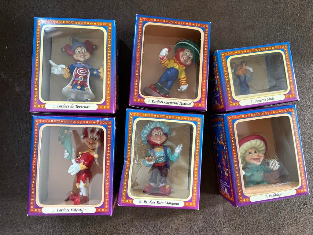 Efteling beeldjes 6 stuks, Ophalen of Verzenden, Gebruikt, Beeldje of Poppetje