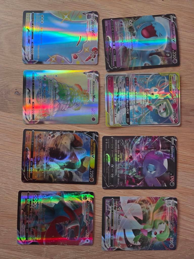 Pokémon kaarten V, VMAX en GX - Holo/Foil, Ophalen of Verzenden, Zo goed als nieuw, Meerdere kaarten, Foil