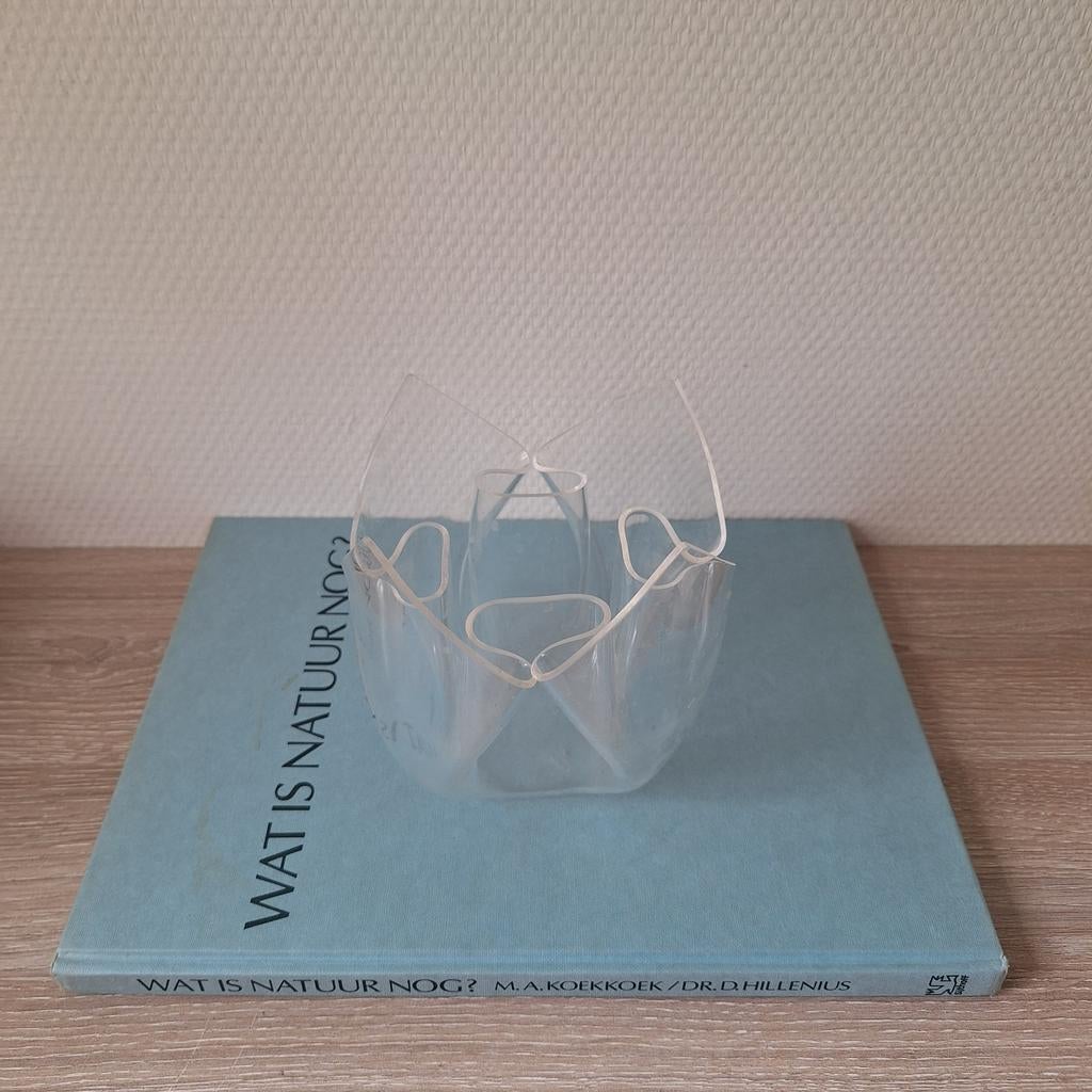 Vintage plexiglas vaasje / bewaar bakje, Overige materialen, Overige kleuren, Ophalen of Verzenden, Zo goed als nieuw