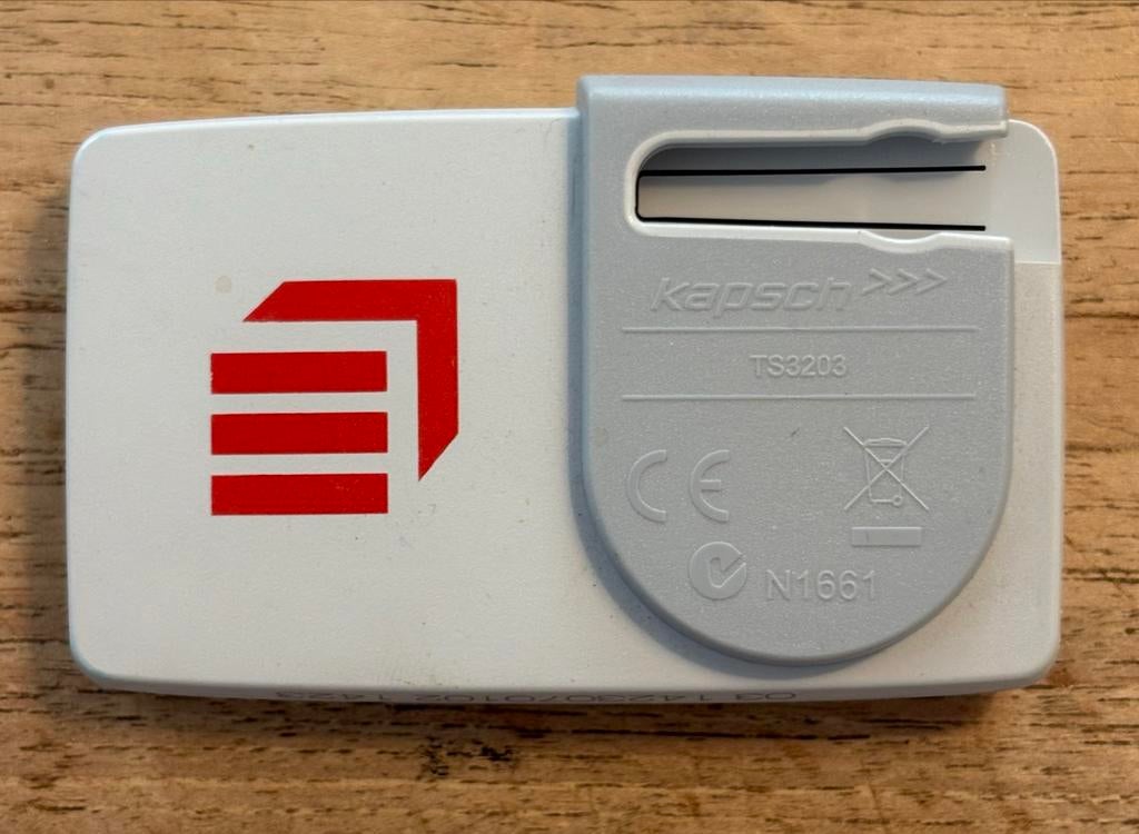 Kapsch TS3203 badge voor tolheffing, Auto diversen, Auto-accessoires, Gebruikt, Ophalen of Verzenden