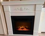 Klassieke schouw met elektrische haard, Huis en Inrichting, Ophalen, Zo goed als nieuw, Vrijstaande haard, Elektrische haard