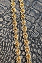 Ropchain massief 14karaat gouden ketting 37.5 gram