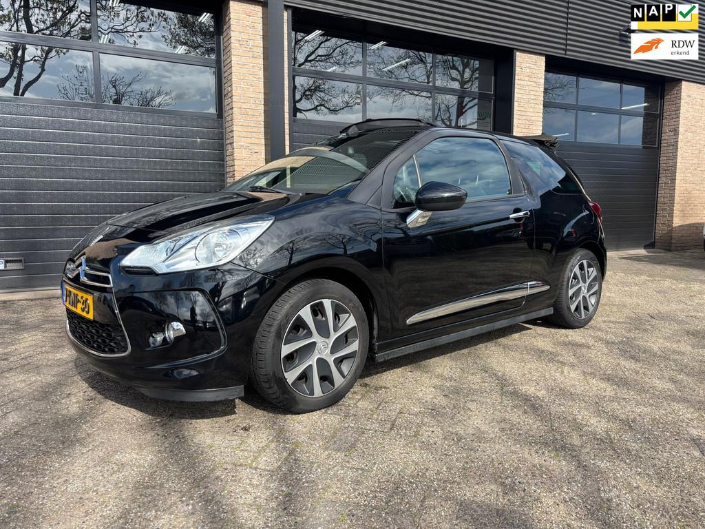 Citroen DS3 Cabrio 1.2 VTi Chic Trekhaak, Euro 5, Stof, Zwart, Cabriolet