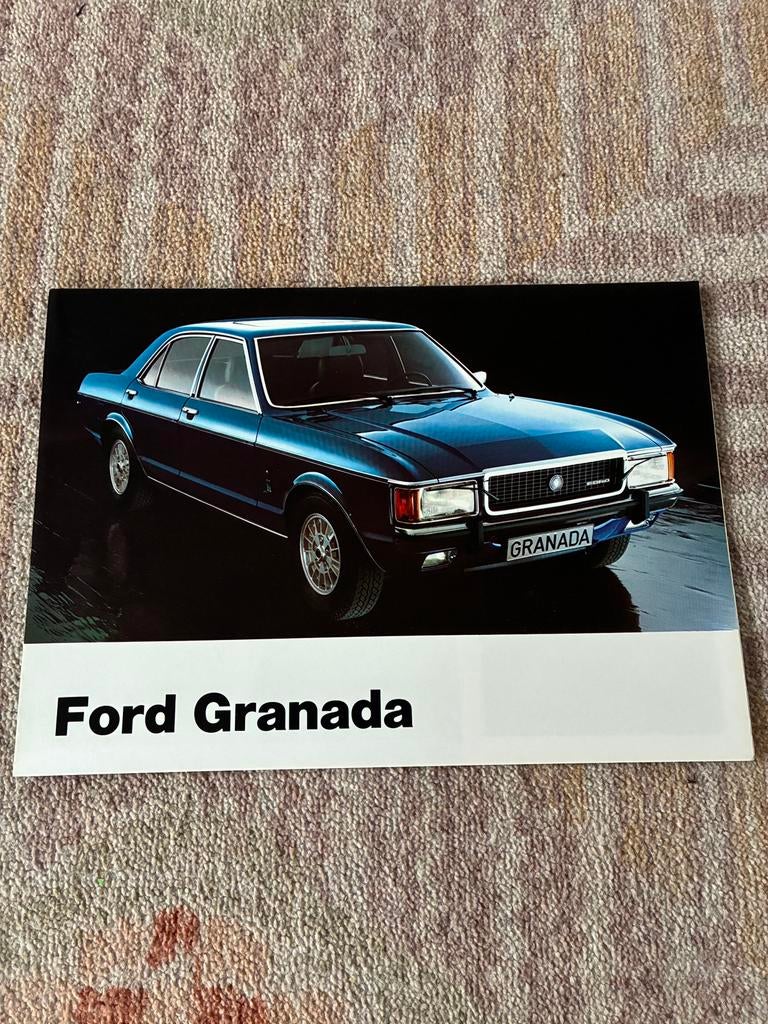 Ford Granada folder 8/76, Ophalen of Verzenden, Gelezen, Ford