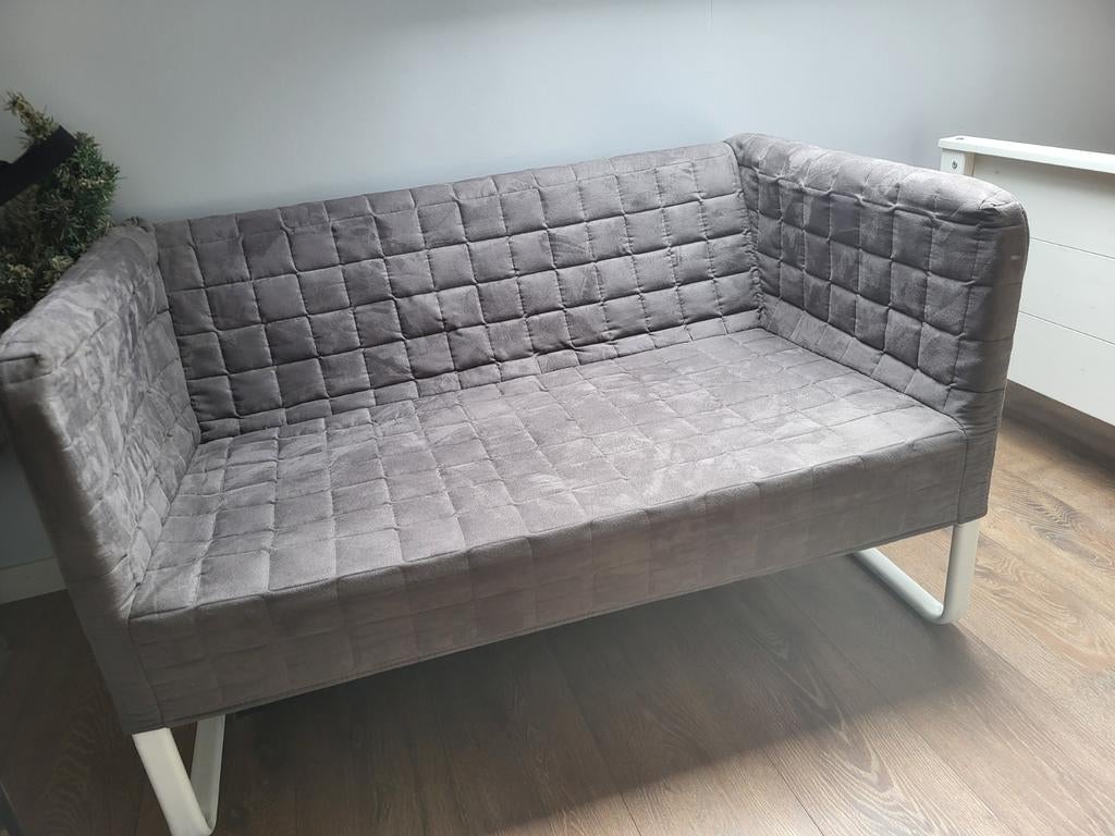 Ikea bankje - grijs, Ophalen of Verzenden