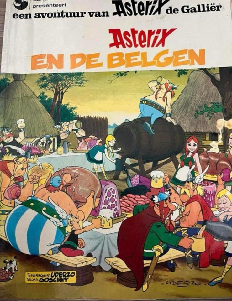 Asterix en de Belgen - Laatste scenario van René Goscinny, Boeken, Eén stripboek, Ophalen of Verzenden, Gelezen