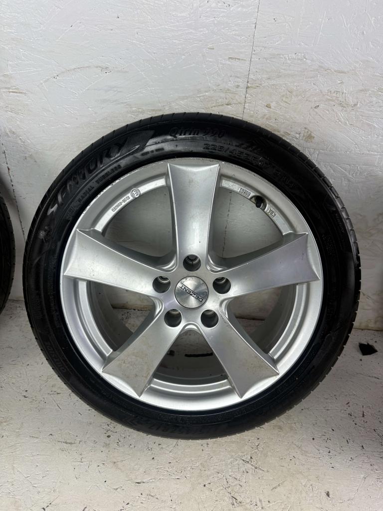 Volkswagen golf Caddy Seat Skoda velgen 5x112 17” zomer set, Niet ingevuld, Gebruikt, Banden en Velgen, Niet ingevuld