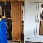 Brocante oude smalle grenen eendeurskast, Ophalen