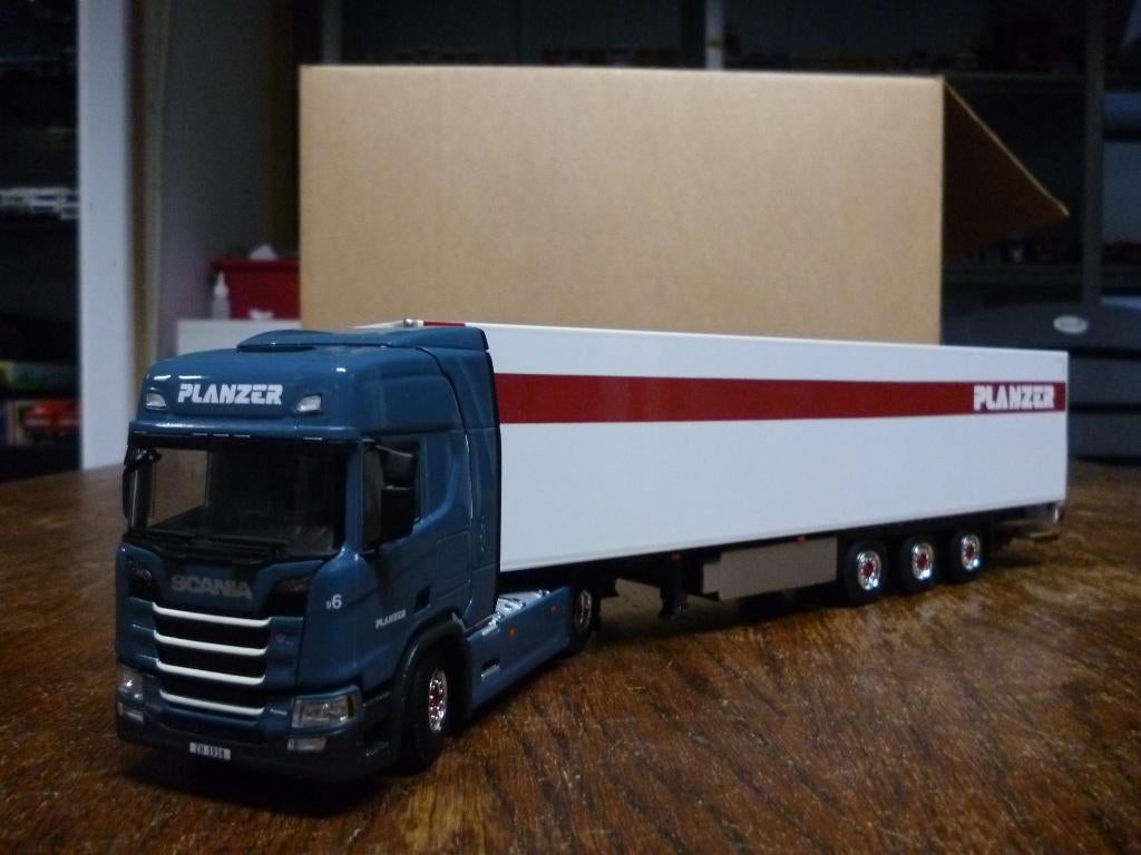 WSI Scania R 450 Planzer, Hobby en Vrije tijd, Modelauto's | 1:50, Ophalen of Verzenden, Nieuw, Bus of Vrachtwagen, Wsi