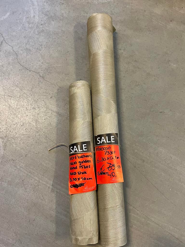 Behang Arte facet gold sand