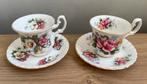 Royal Albert 🌸 Summertime Series 🌸Kop en Schotel (2 sets), Ophalen of Verzenden, Zo goed als nieuw, Porselein, Kop en/of schotel