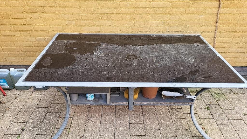 tuintafel, Tuin en Terras, Ophalen, Gebruikt, Rechthoekig, Aluminium