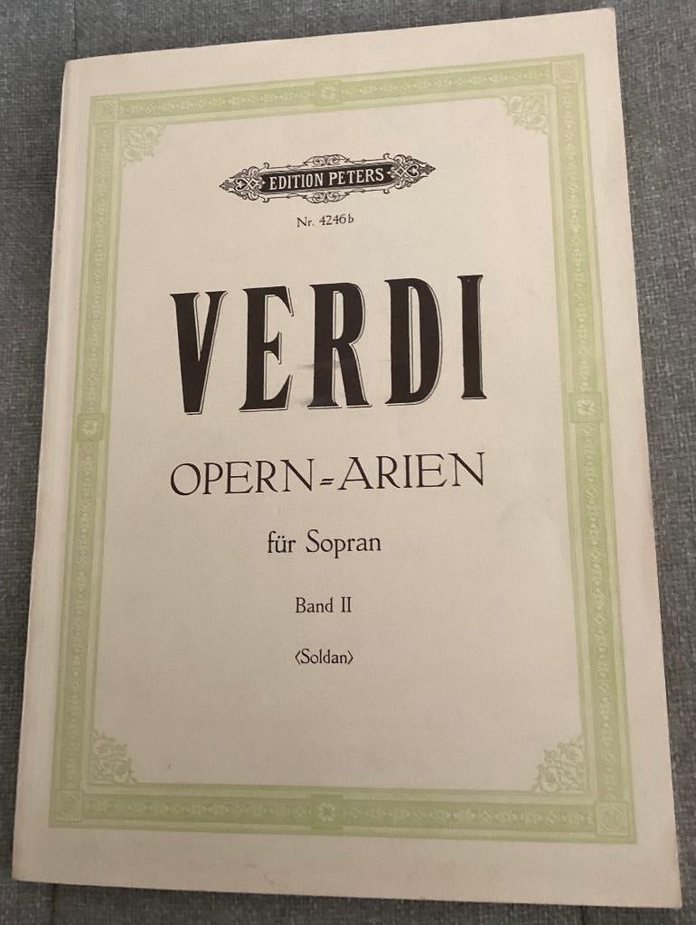 Verdi Opern- Arien für Sopran Band II bladmuziek, Gebruikt, Klassiek, Zang, Ophalen of Verzenden