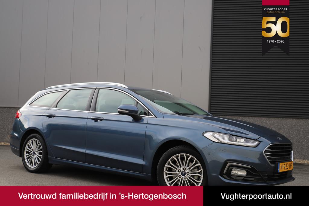 Ford Mondeo Wagon 2.0 IVCT 187pk Hybrid/Titanium/Autom/Adapt, Auto's, Ford, Stof, Gebruikt, Mondeo, Blauw