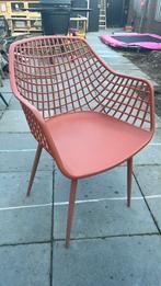 Oranje tuinstoel (webbing kuipstoel), Tuin en Terras, Ophalen, Zo goed als nieuw