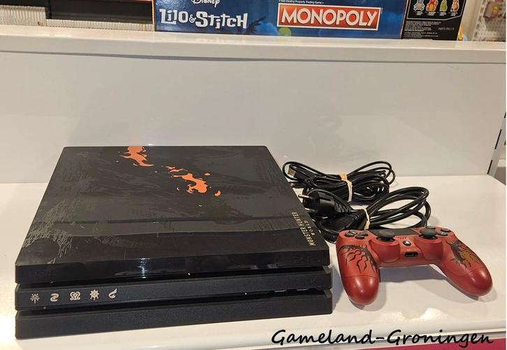 PlayStation 4 Pro 1TB Monster Hunter World Limited Edition, Spelcomputers en Games, Games | Sony PlayStation 4, Gebruikt, 1 speler
