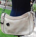 Momo schoudertas met ruime indeling en studs, Ophalen of Verzenden, Zo goed als nieuw, Beige, Overige merken