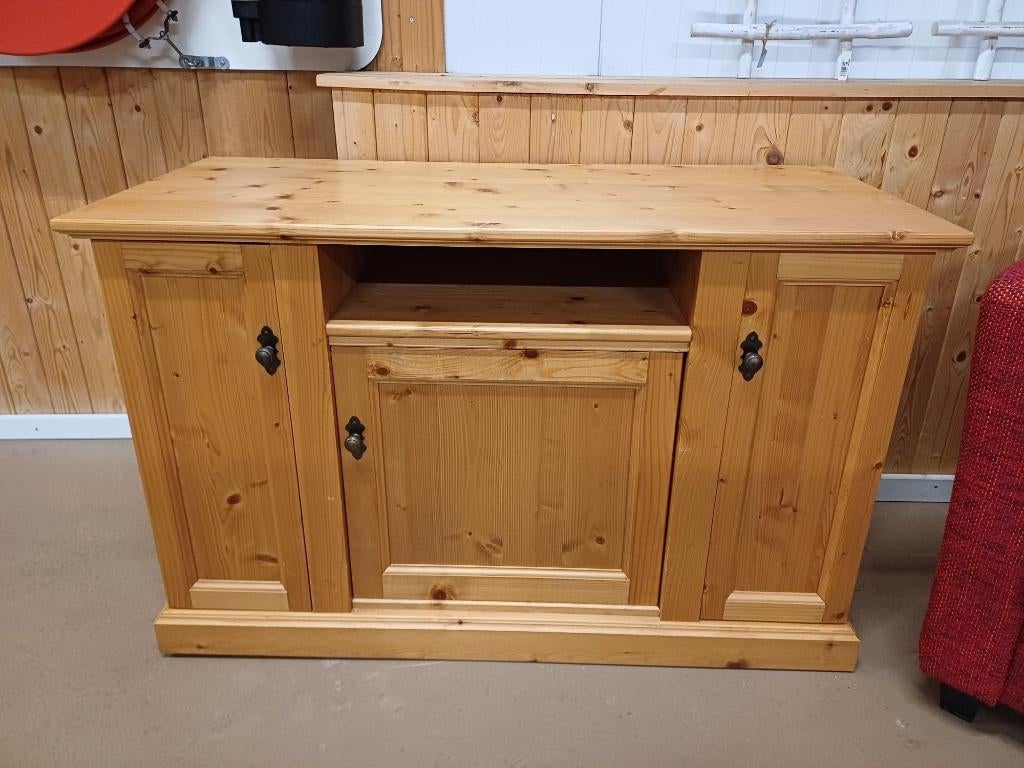 TV meubel grenen, Huis en Inrichting, Kasten | Televisiemeubels, Ophalen, 100 tot 150 cm, Zo goed als nieuw, Minder dan 100 cm