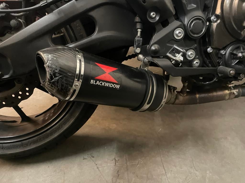 Yamaha mt07 black window uitlaat, Ophalen