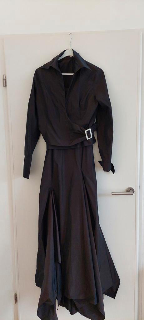 Elegante bruin-zwarte galajurk met jasje, Kleding | Dames, Gelegenheidskleding, Gedragen, Galajurk, Bruin, Ophalen