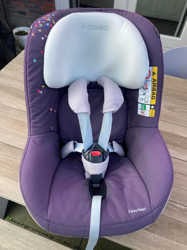 Maxi-Cosi 2way Pearl autostoel - Paars, Kinderen en Baby's, Autostoeltjes, Gebruikt, Maxi-Cosi, 0 t/m 18 kg, Isofix, Verstelbare rugleuning