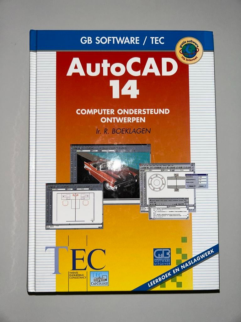 AutoCAD Release 14 Hand- en Leerboek - Ir. R. Boeklagen, Ophalen of Verzenden, Zo goed als nieuw, Software