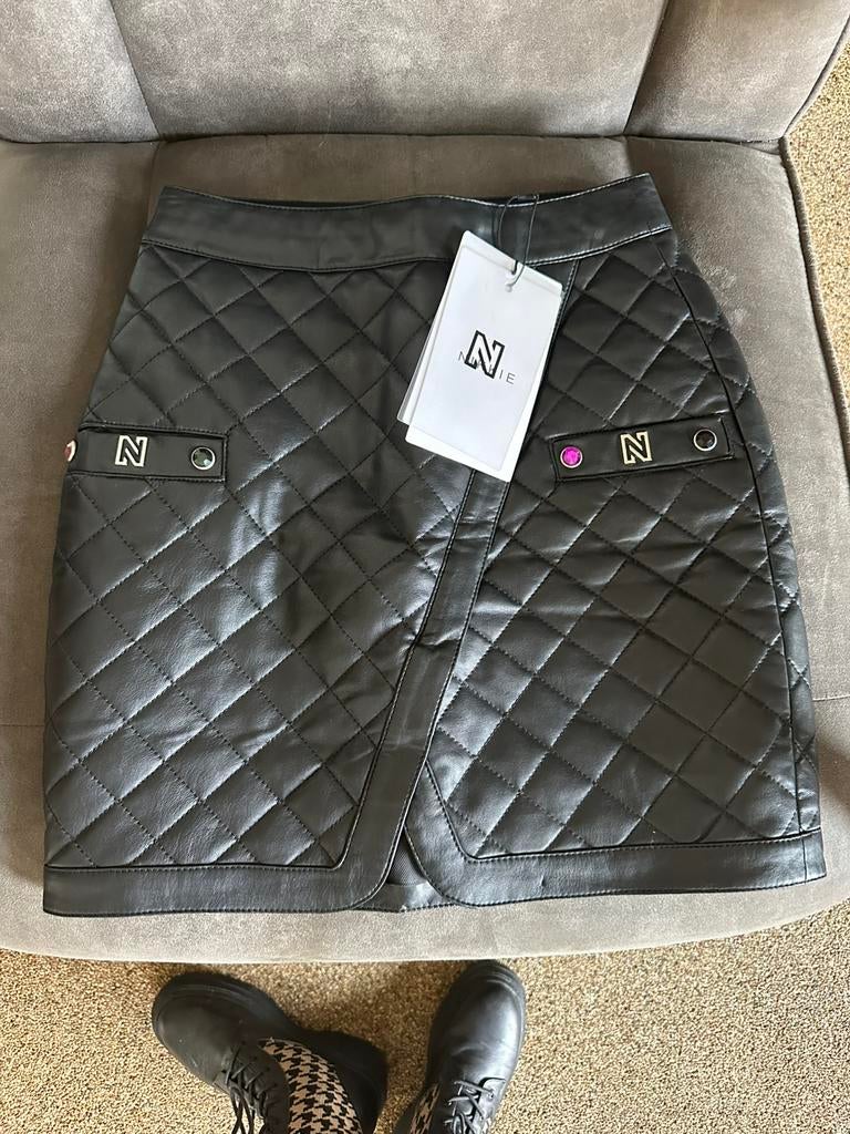Nikkie rok leer maat 32, Zwart, Nieuw, Ophalen of Verzenden, Maat 34 (XS) of kleiner