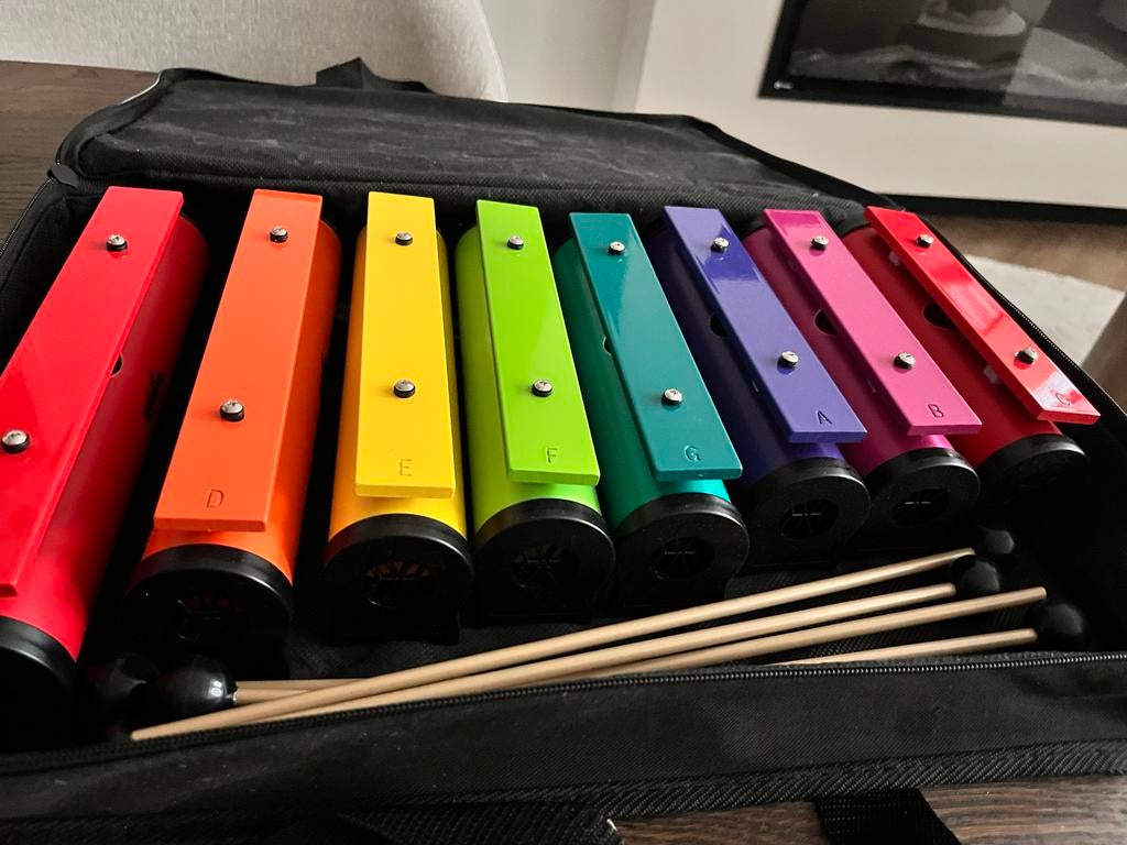 Goldon Basic Boomwhackers regenboog, Ophalen of Verzenden, Gebruikt, Melodische percussie