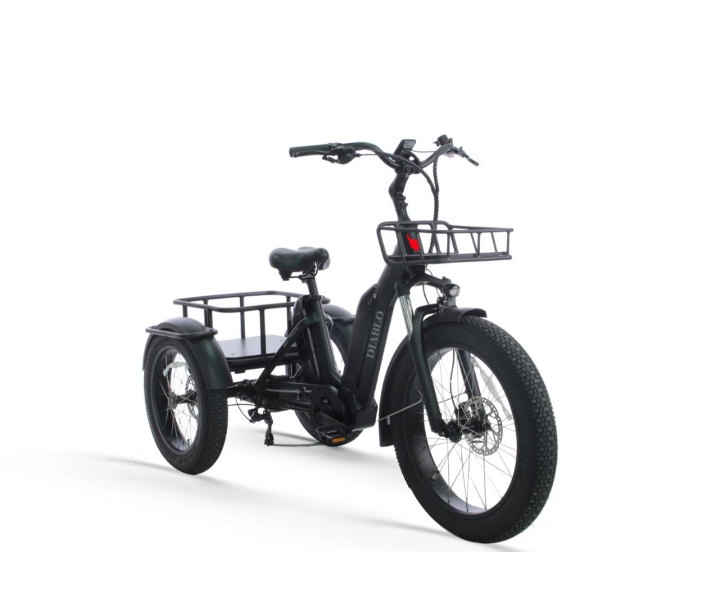 Diablo Big Foot elektrische driewieler, Fietsen en Brommers, Elektrische fietsen, Zo goed als nieuw, 47 tot 51 cm, 50 km per accu of meer