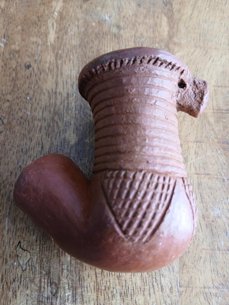 Pijpenkop teracotta, Ophalen of Verzenden, Gebruikt, (Water)pijp