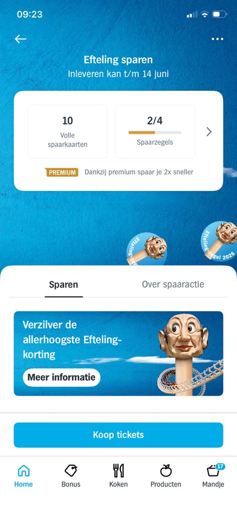 Efteling korting kaarten, Drie personen of meer, Kortingsbon, Pretpark