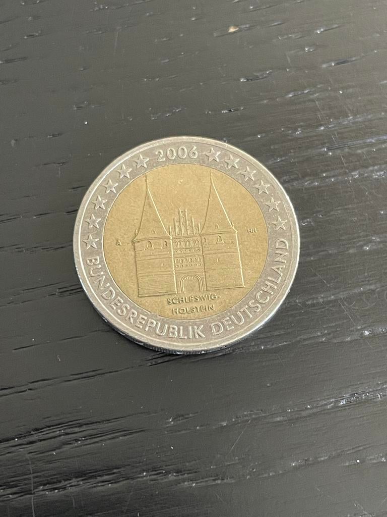 2 Euro munt Duitsland 2006 Schleswig-Holstein, Ophalen of Verzenden, Duitsland, 2 euro, Losse munt