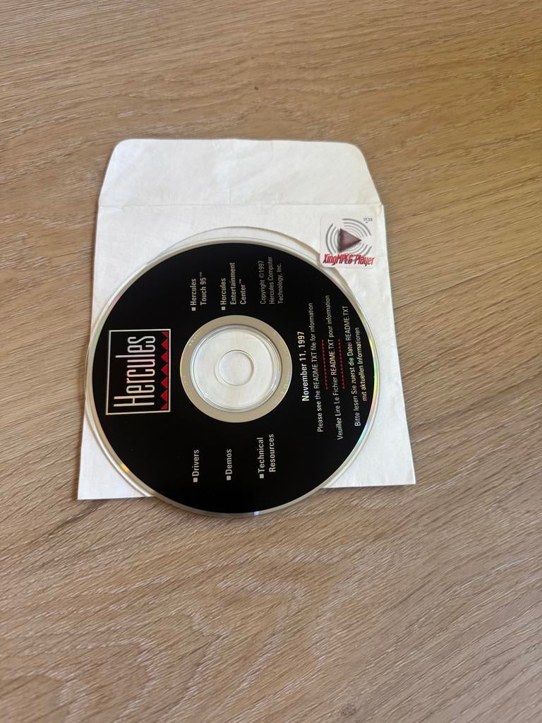 Hercules Touch 95 CD-ROM from 1997, Computers en Software, Besturingssoftware, Ophalen of Verzenden, Zo goed als nieuw