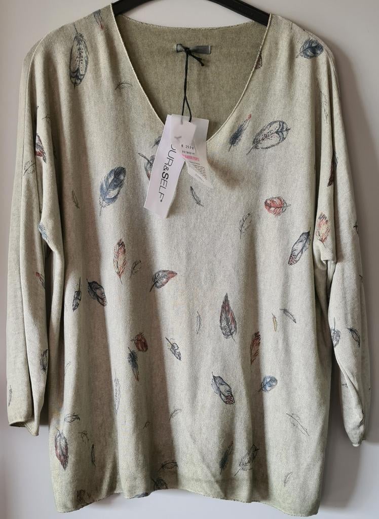 SHIRT BLAADJES ONE SIZE NIEUW, Kleding | Dames, Grote Maten, Ophalen of Verzenden, Nieuw, Shirt of Top