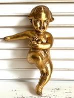 Vintage cherubijn engel goud wanddecoratie, Ophalen