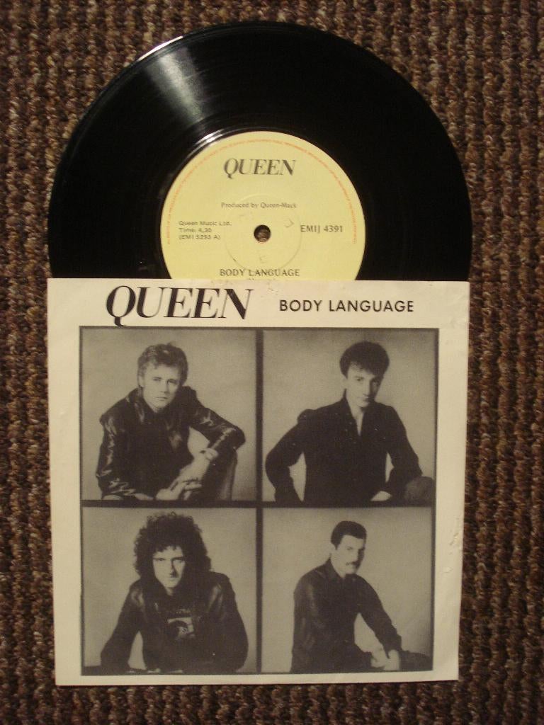 Queen 7" Vinyl Single: ‘Body Language’ (Zuid-Afrika), Gebruikt, 7 inch, Single, Ophalen of Verzenden
