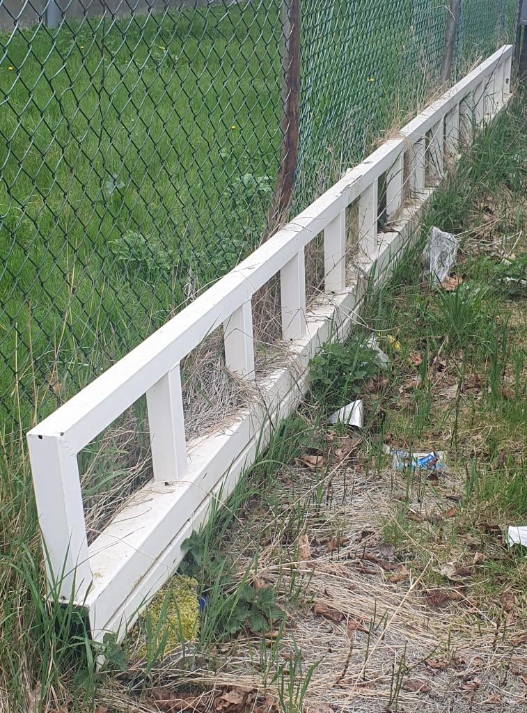 schuifhek 7 meter lang  50 cm hoog schuifpoort, Ophalen, IJzer