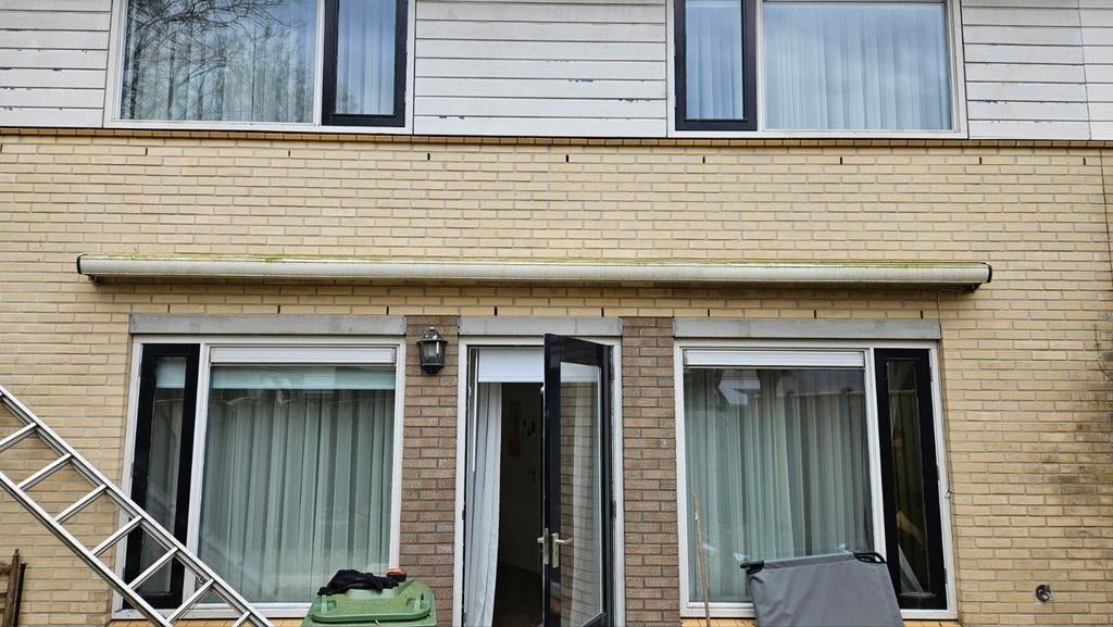 Elektrisch Knikarmscherm / zonnescherm - Dickson Swelo, Ophalen, Gebruikt, 450 cm of meer, Elektrisch