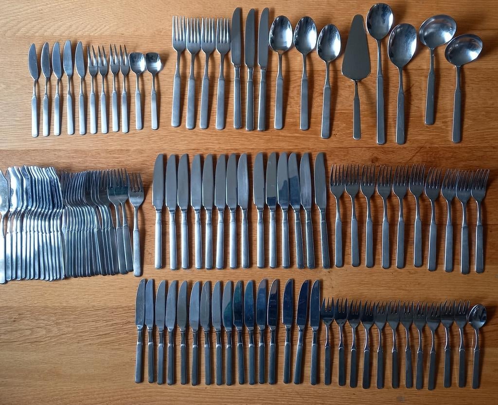 Bestekdelen "Monza" 18-10, Ophalen of Verzenden, Rvs of Chroom