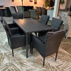 Tuinset – 140x80 cm – 6 wicker stoelen – Prima staat, Tuin en Terras, Verzenden, ., Wicker, Tuinset