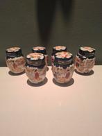 6 porseleinen japanse potjes met deksel, Antiek en Kunst, Ophalen of Verzenden