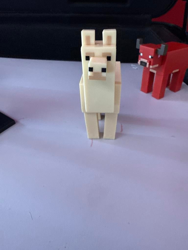 Minecraft Lama en Koe Figuren - Zo goed als nieuw, Ophalen, Zo goed als nieuw, Jongen of Meisje