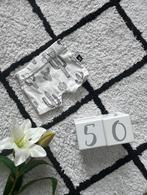 ZGAN wit zwart print Babystyling short korte broek 44 50, Broekje, Jongetje of Meisje, Ophalen of Verzenden, Zo goed als nieuw