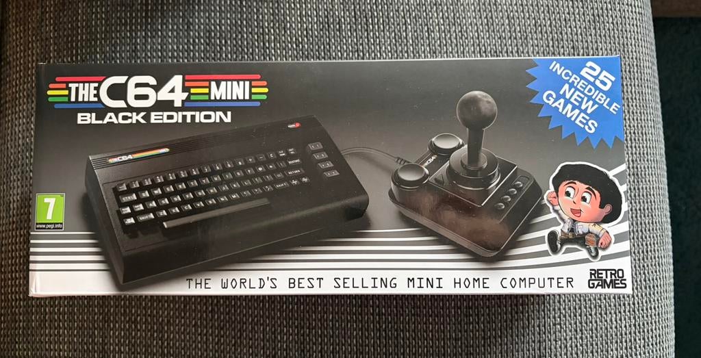 The C64 Mini Black Edition compleet in doos - Commodore 64, Ophalen of Verzenden