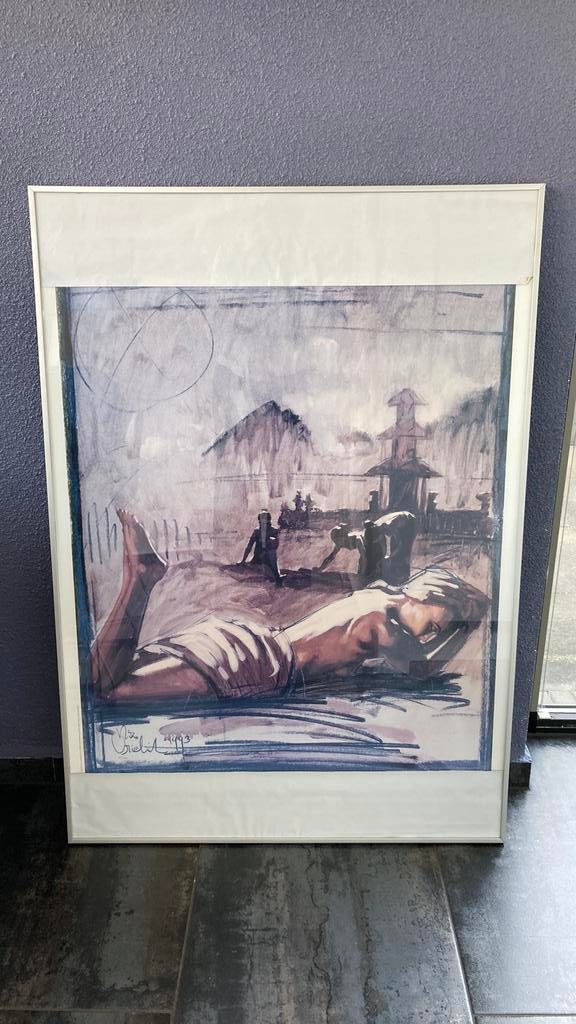 Poster Nico Vrielink met wissel lijst IKEA, Ophalen