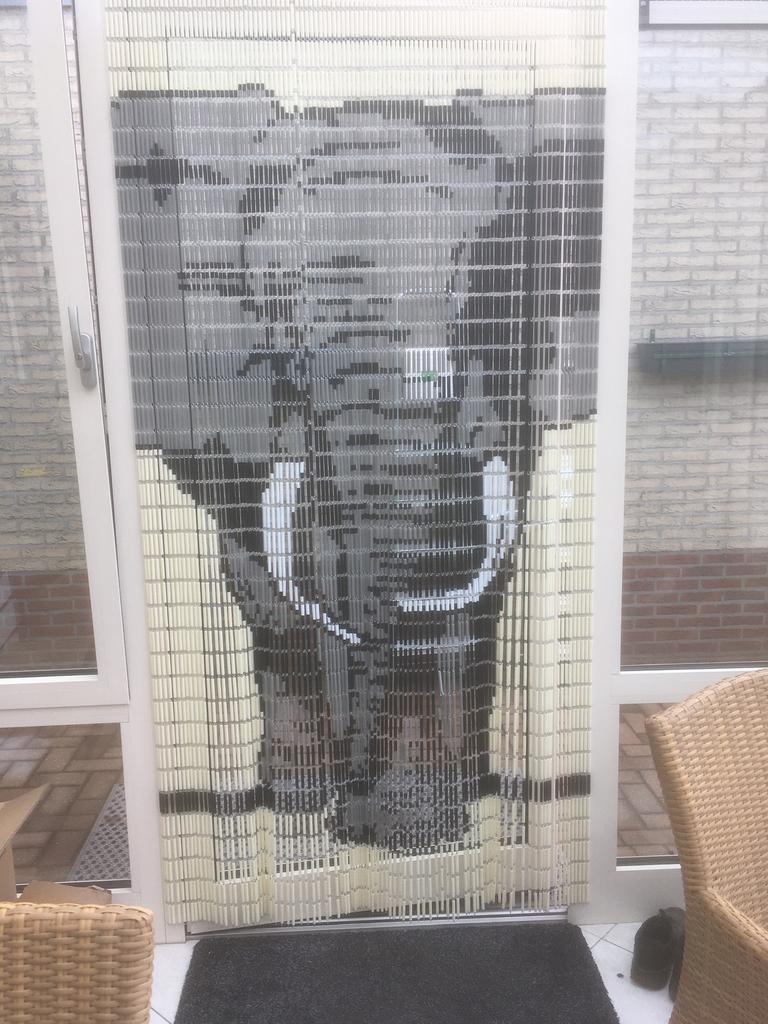 Vliegengordijn. 110x225, Ophalen, Zo goed als nieuw, 200 tot 215 cm