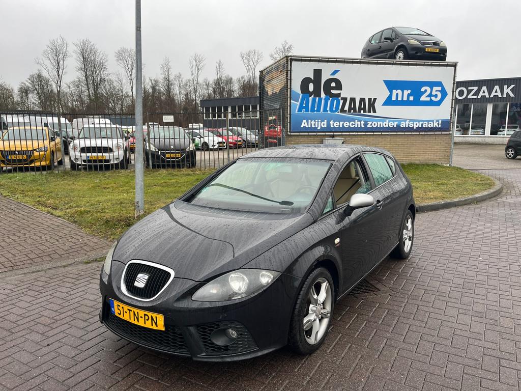 Seat Leon 2.0 TFSI FR Incl Nieuwe APK, Auto's, Gebruikt, Zwart, Origineel Nederlands, Bedrijf